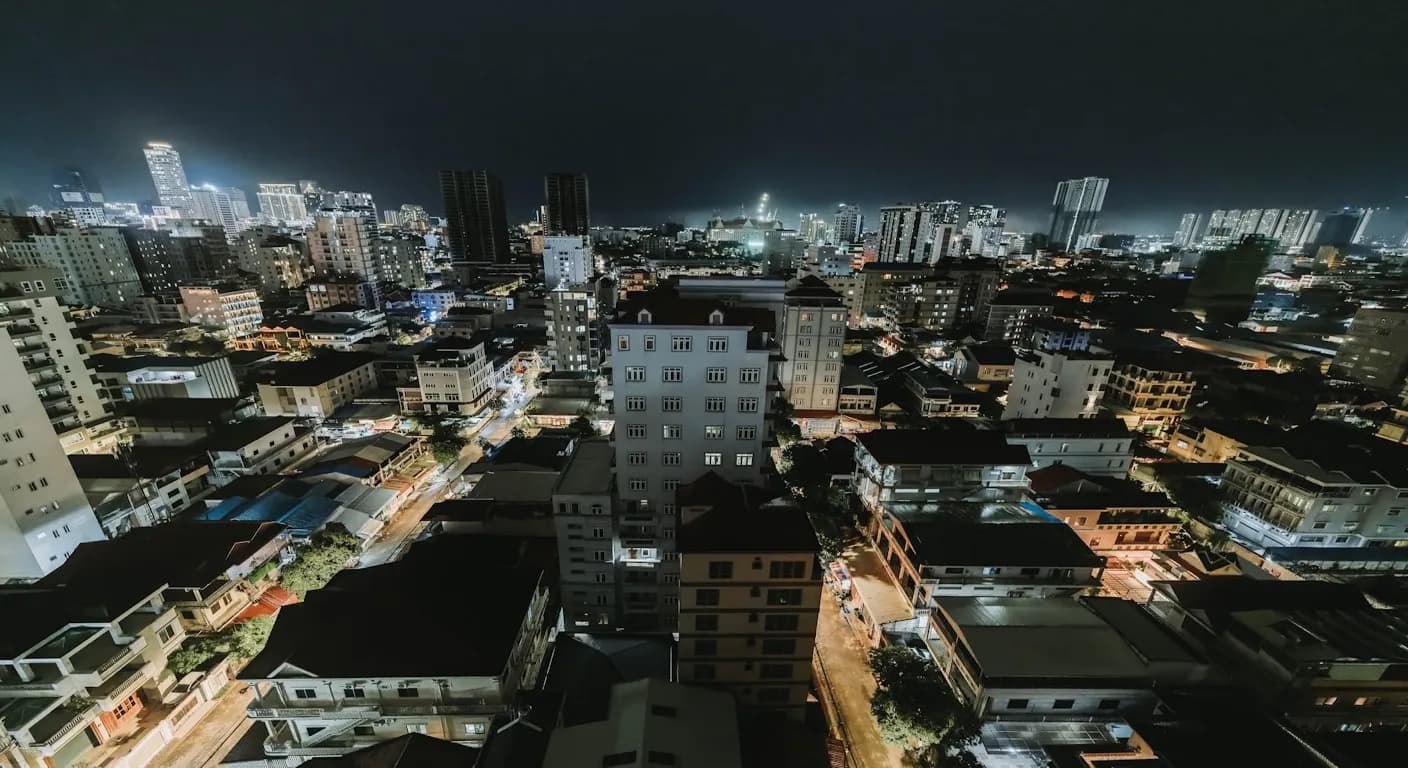 Cambodia skyline