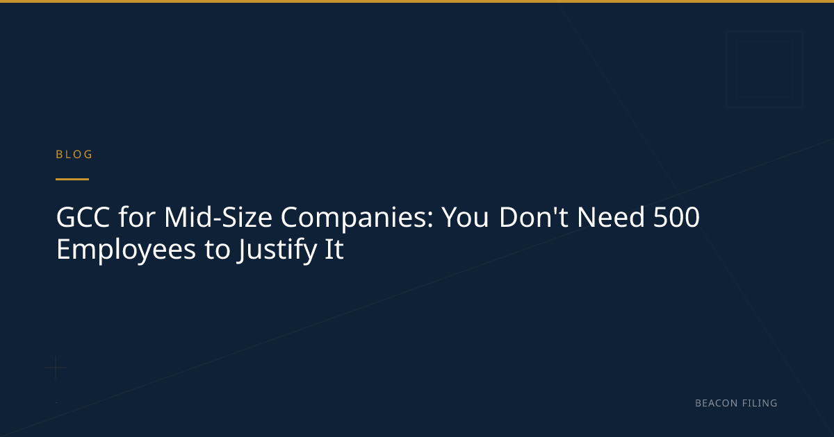 GCC for Mid-Size Companies India 2026 Guide | Beacon Filing