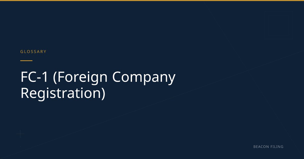 Form FC-1 - Foreign Company Registration in India (MCA Guide) | Beacon ...