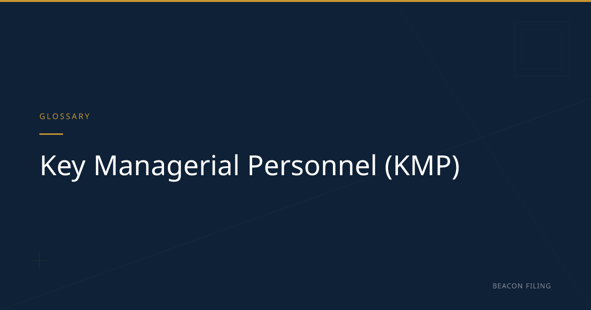 Key Managerial Personnel (KMP) - Section 203 Compliance Guide | Beacon ...