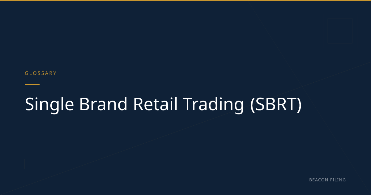 SBRT — 100% FDI in Single Brand Retail India | Beacon Filing