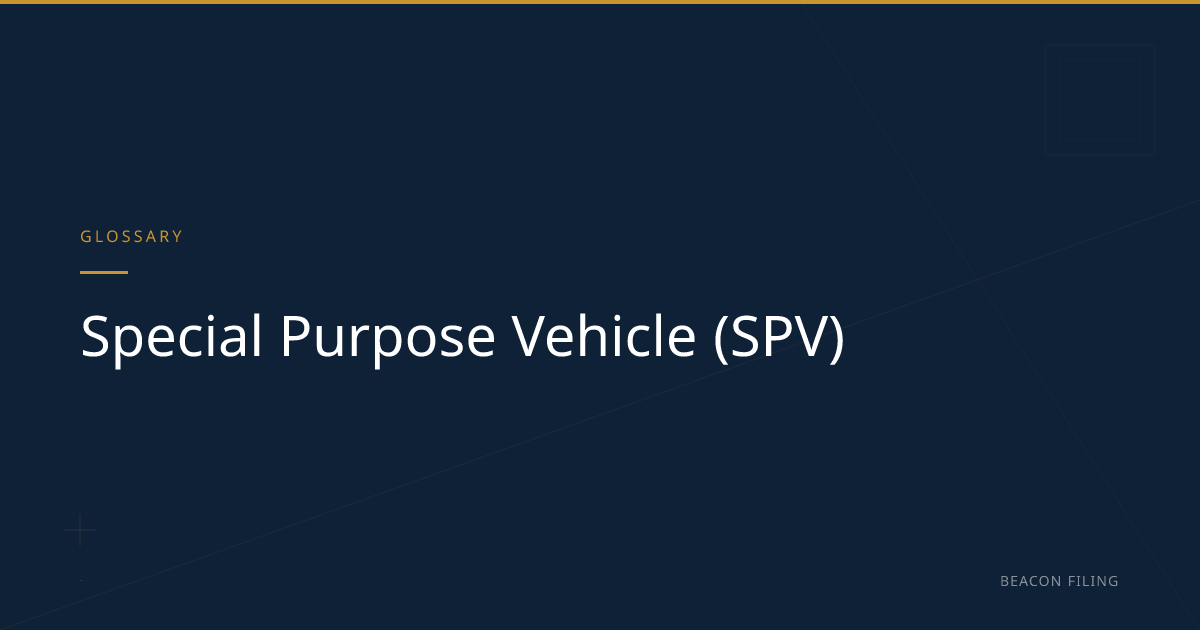 Special Purpose Vehicle (SPV) in India — Tax & Structure | Beacon Filing